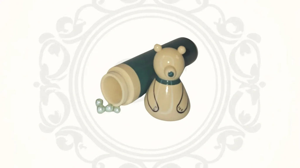 Teddy Bear Wooden Pencil Box/ Box
