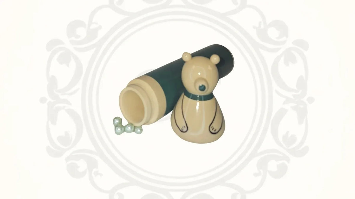 Teddy Bear Wooden Pencil Box/ Box