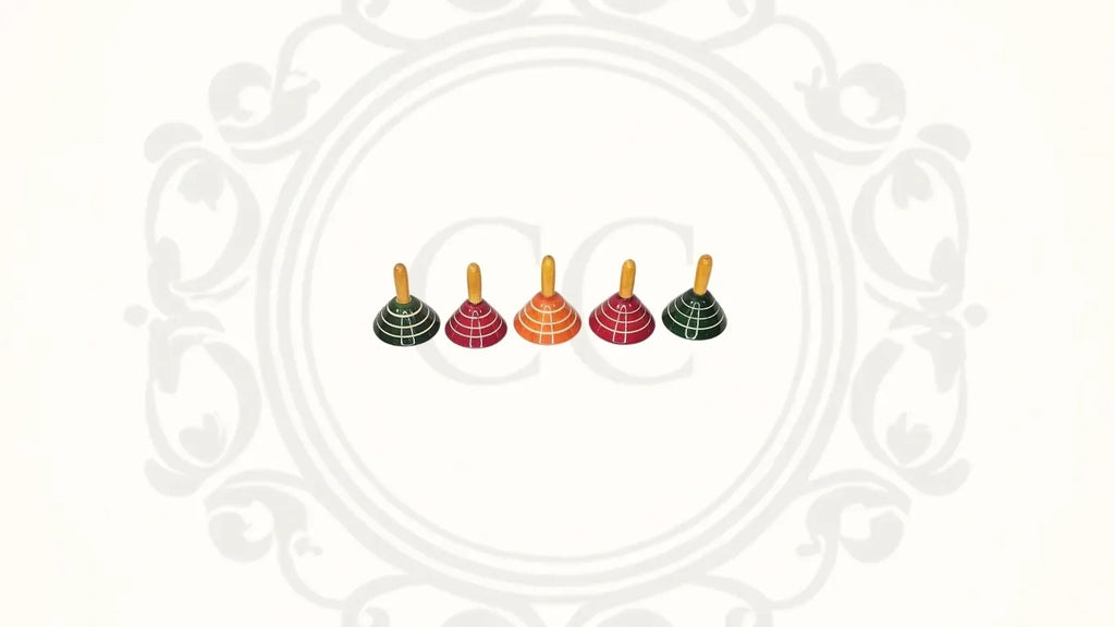 Wooden Spinning Tops (Conical)