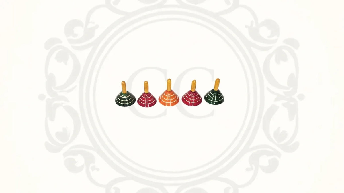 Wooden Spinning Tops (Conical)
