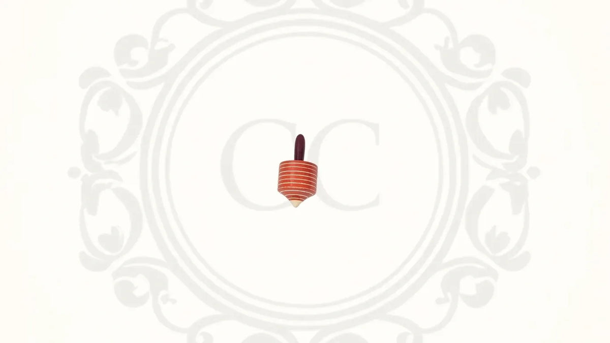 Cylindrical Wooden Spin Tops