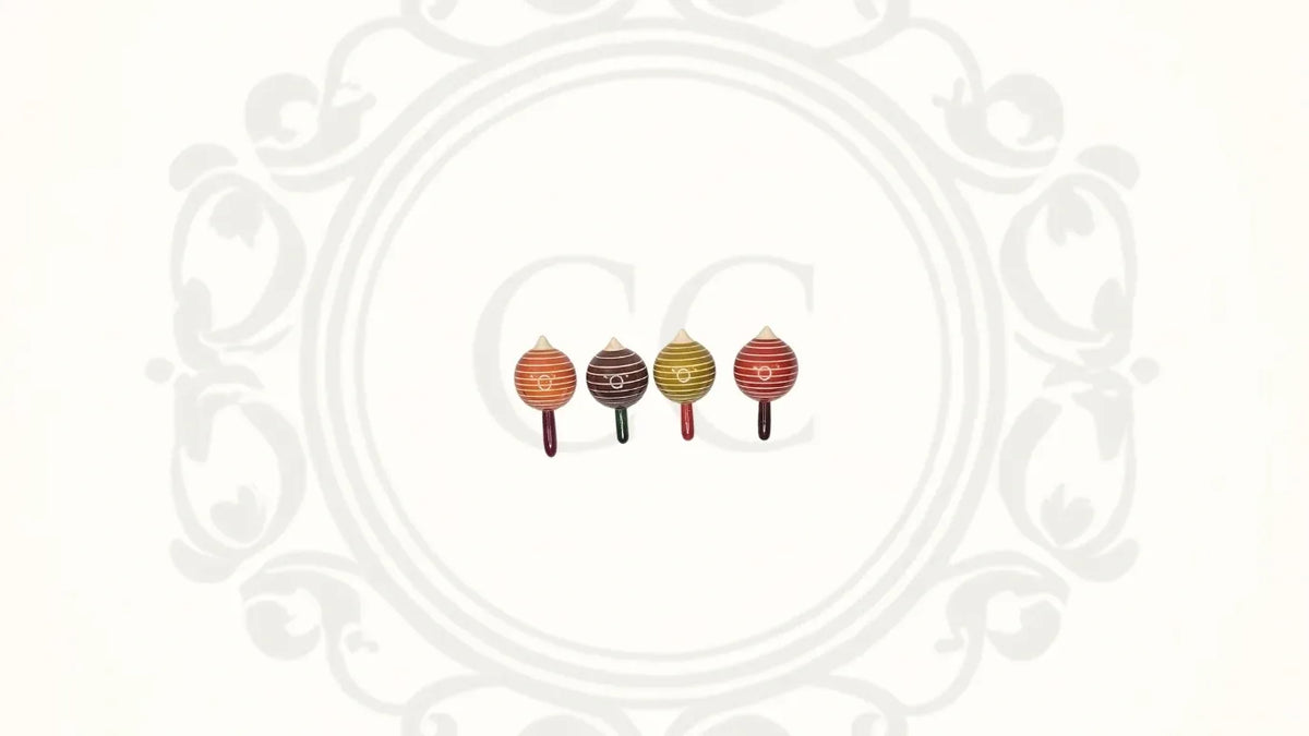 Wooden Ball Spin Tops