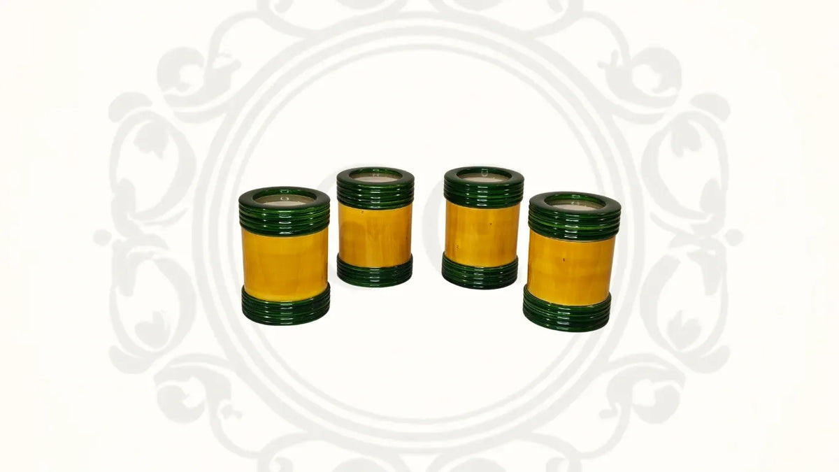 Wooden Jars With Glass Lid