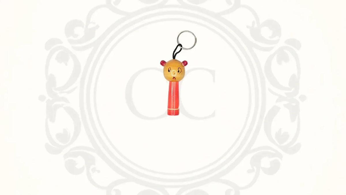 Teddy Key Chain with Whistle
