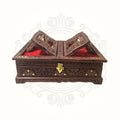 Solid Wood Rehal Book Stand with Storage