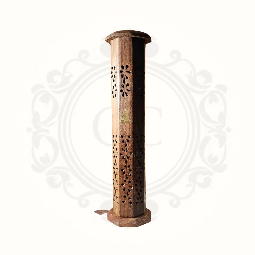 Wooden Hand Carved Incense Stick / Cone Holder