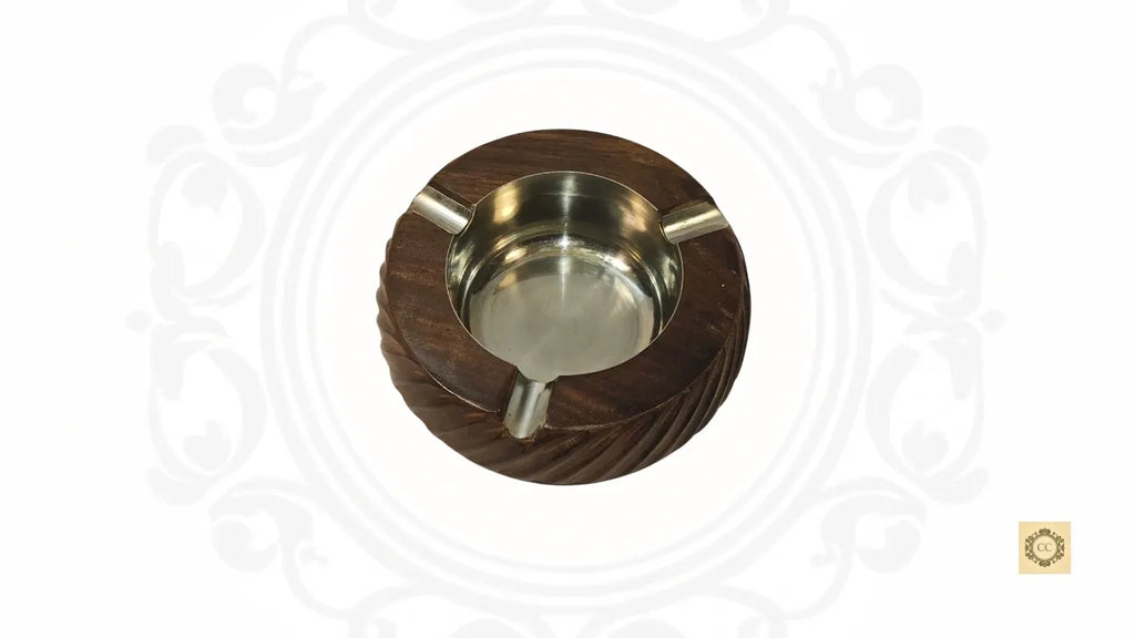 Wooden Hand Carved Ash Tray