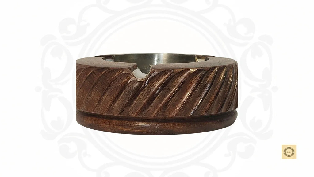 Wooden Hand Carved Ash Tray