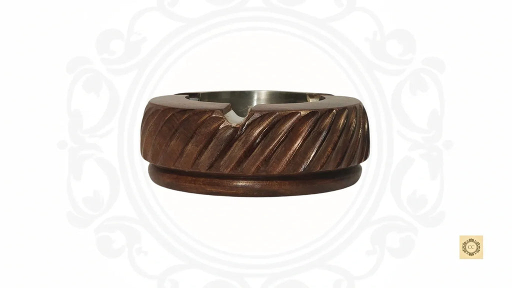 Wooden Hand Carved Ash Tray