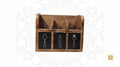 Wooden Wall Hanging/ Table Cutlery Holder 3 in 1