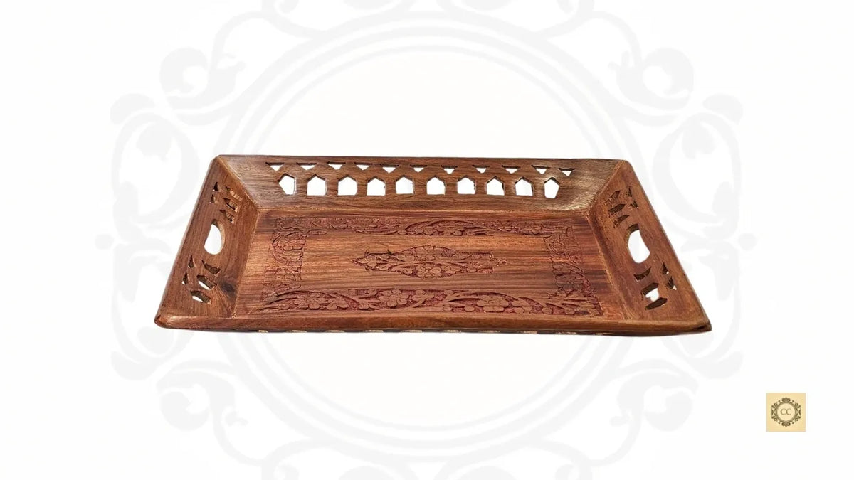 Wooden Hand-carved Tray