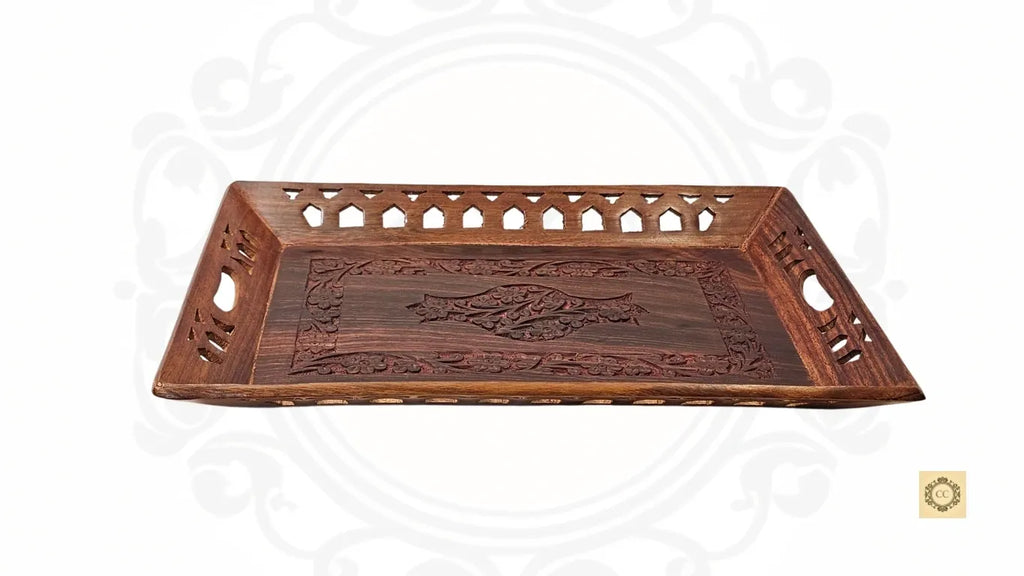 Wooden Hand-carved Tray (Big)
