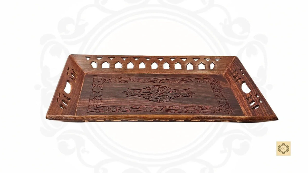 Wooden Hand-carved Tray (Big)