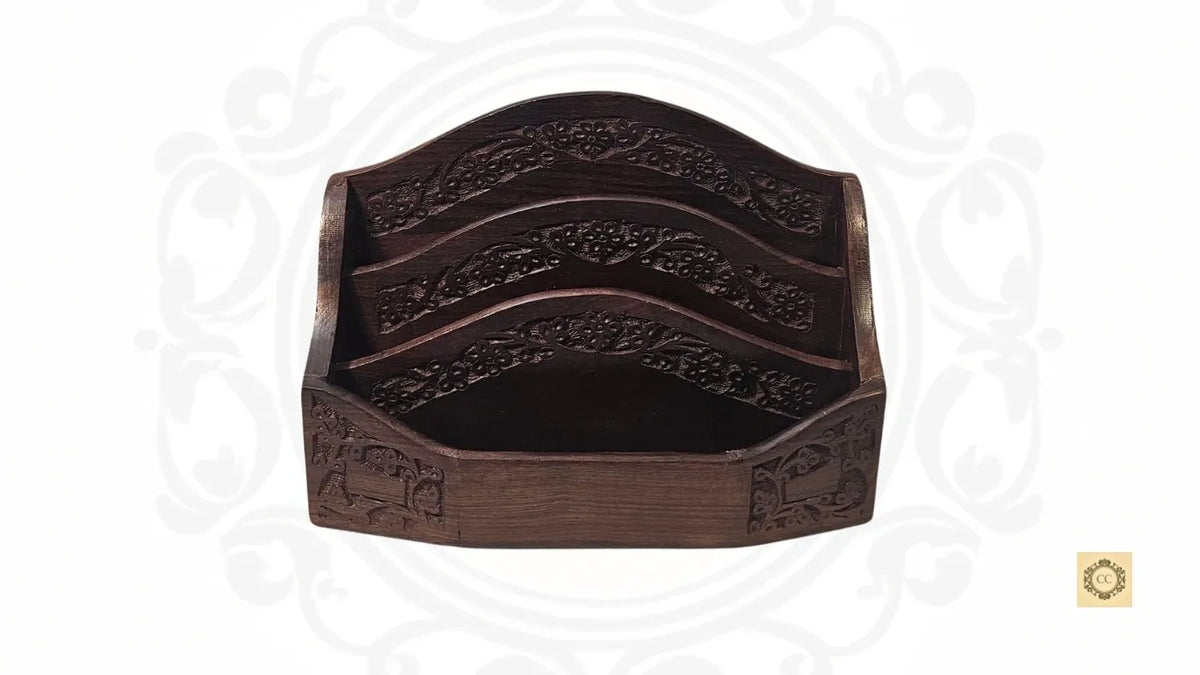 Wooden Hand-carved Letter Stand