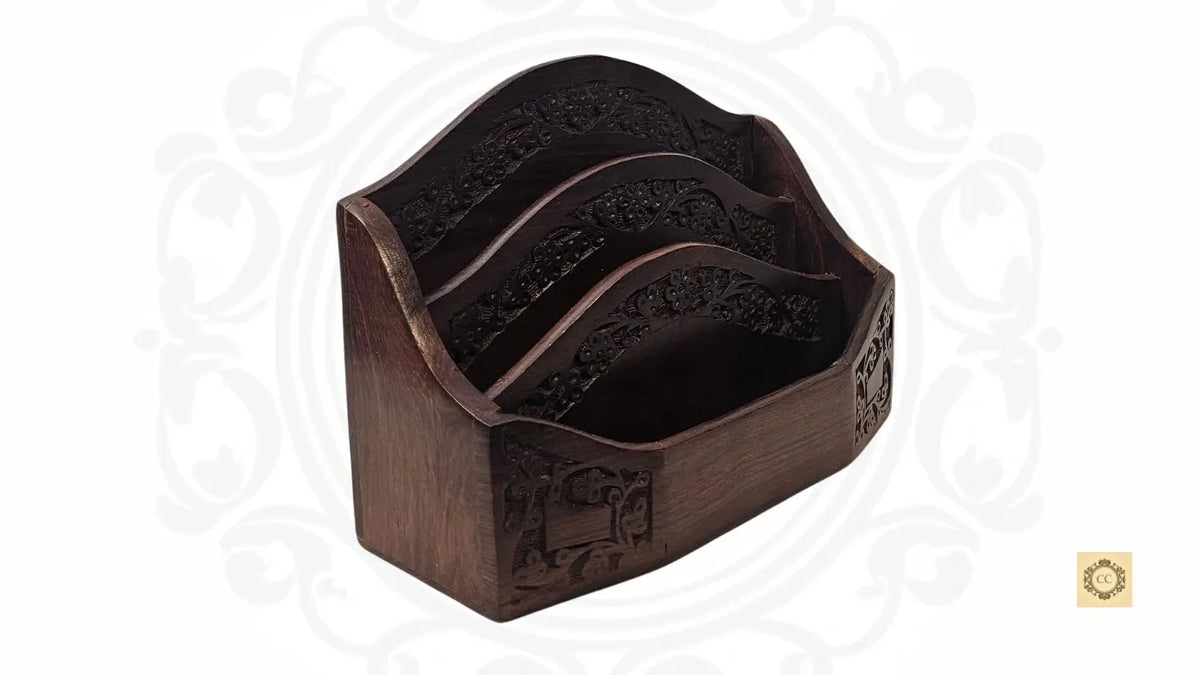 Wooden Hand-carved Letter Stand