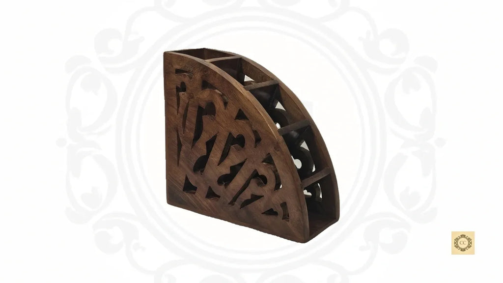 Wooden Hand-carved Remote Stand