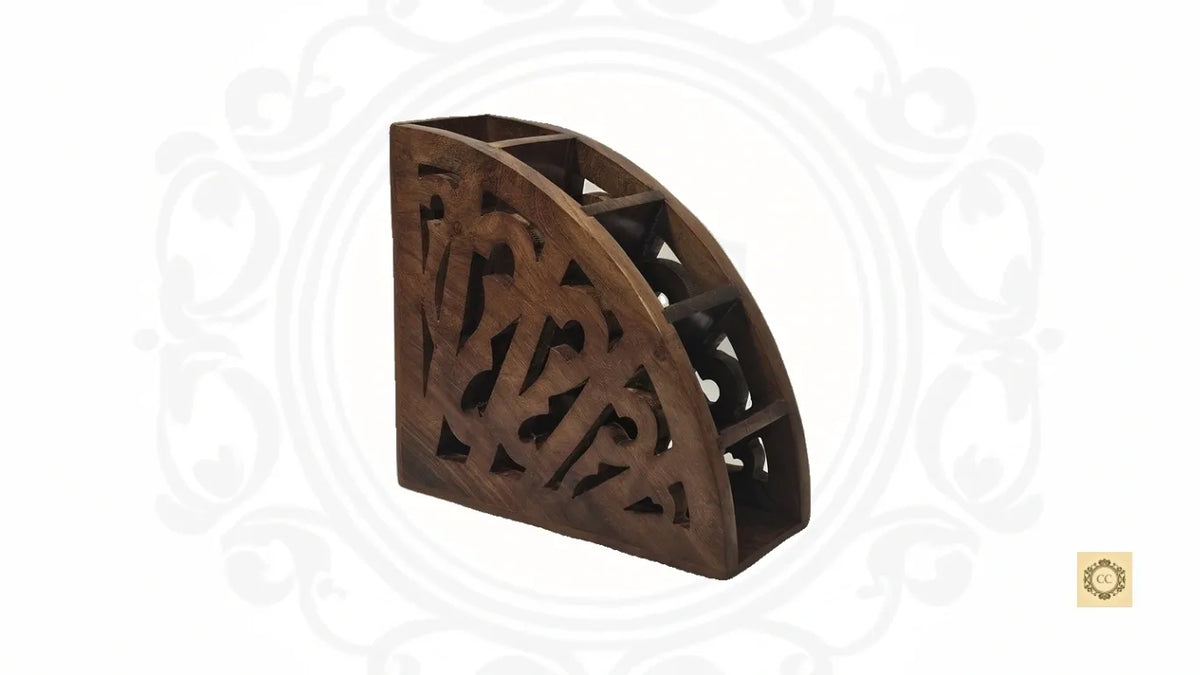 Wooden Hand-carved Remote Stand