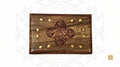 Wooden Hand-crafted Brass Inlaid Jewelry Box