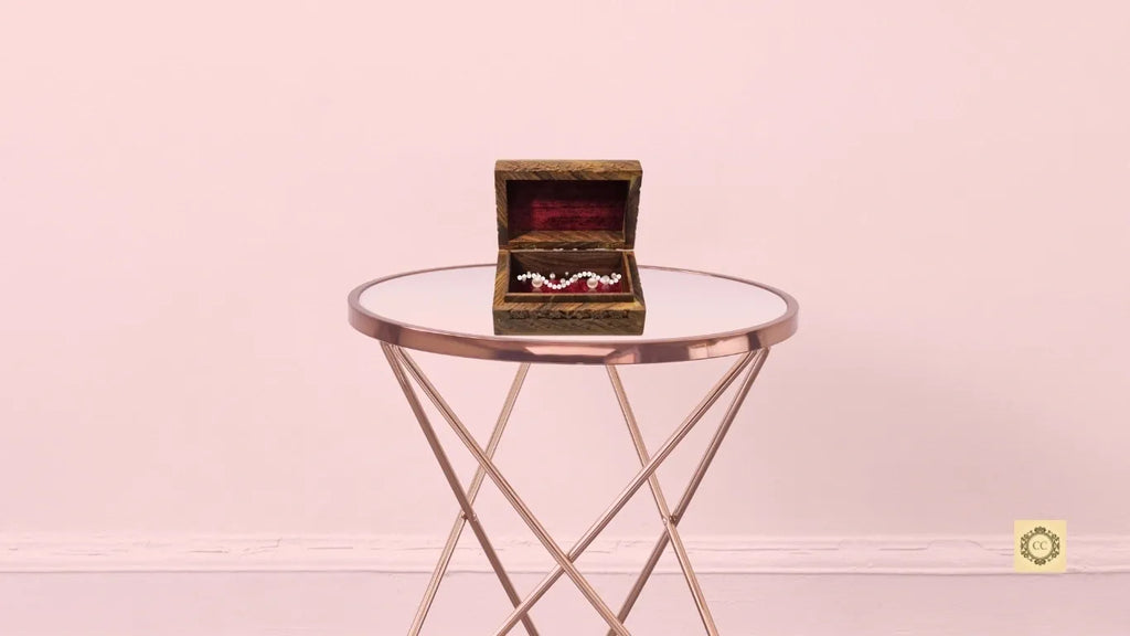Wooden Hand-carved Jewelry Box