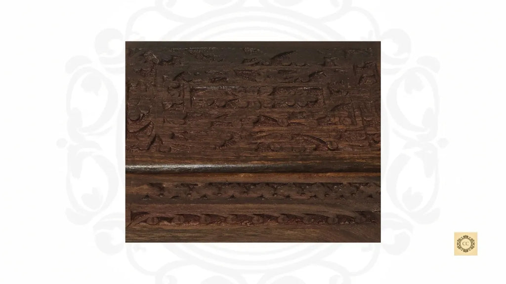 Wooden Hand-carved Hidden Lock Jewelry Box