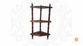 Wooden Hand-carved 3 Tier Corner Shelf
