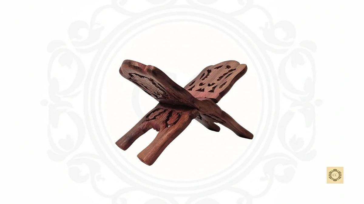 Wooden Hand Carved Rehal/Book Stand