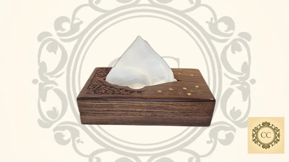 Hand Crafted Wooden Tissue Box