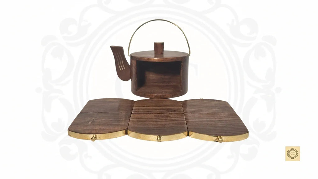 Kettle Wooden Coaster Set