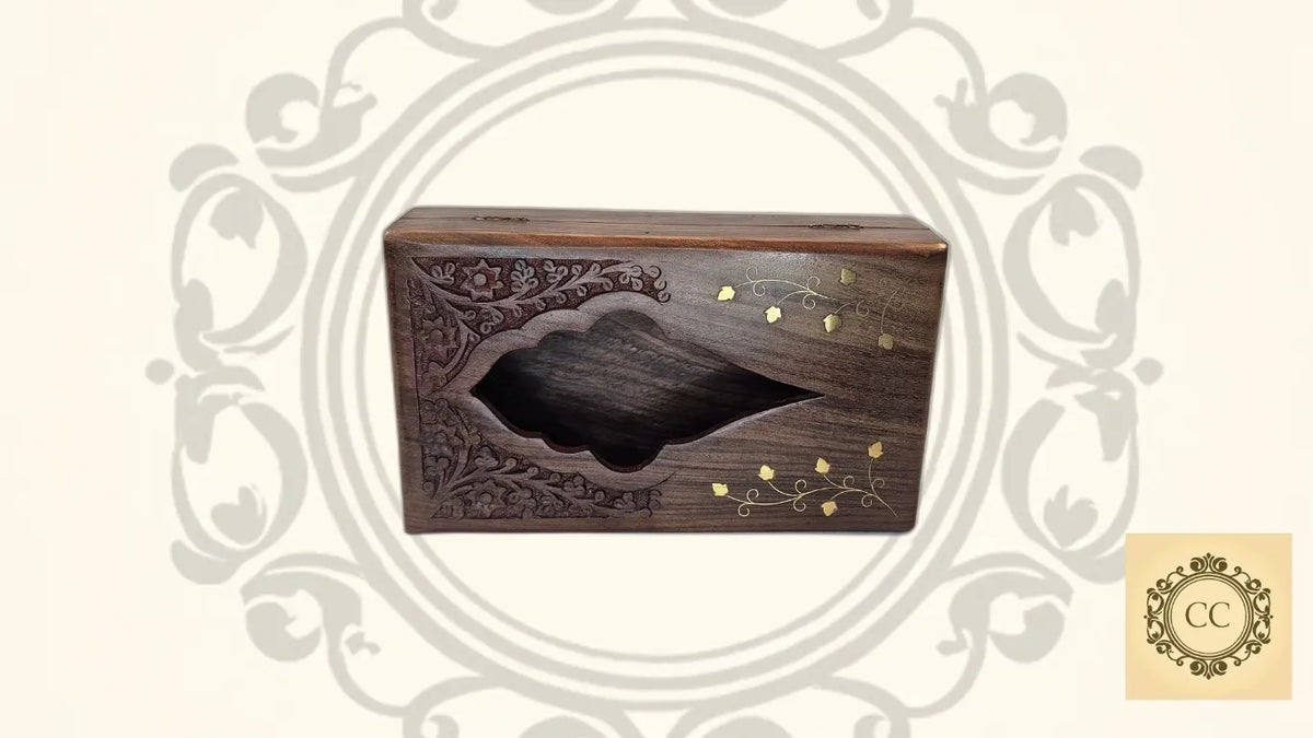 Hand Crafted Wooden Tissue Box