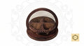 Wooden Hand Carved Folding Fruit Basket with Handle