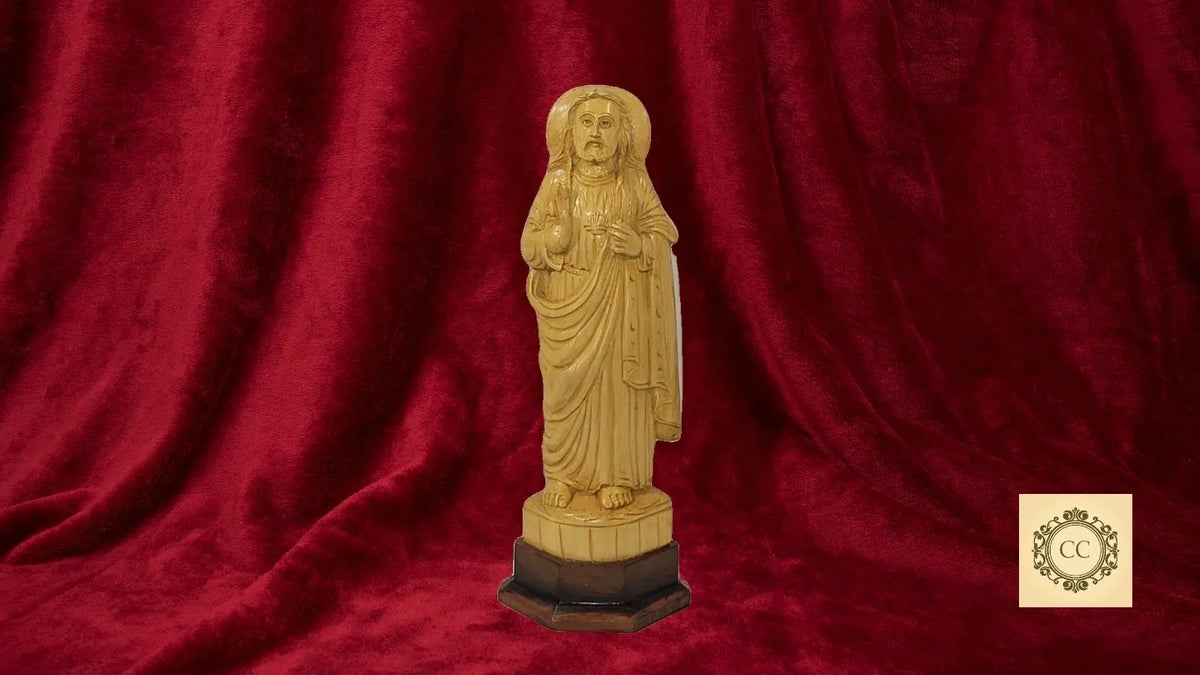 Jesus Wooden Hand Carved Sculpture/ statue