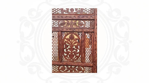 Hand-carved Wooden Partition Screen