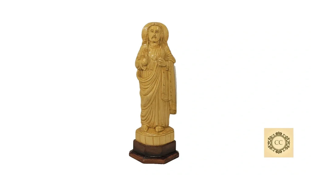 Jesus Wooden Hand Carved Sculpture/ statue