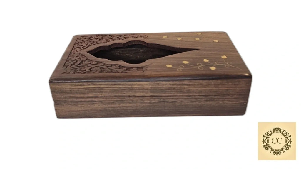 Hand Crafted Wooden Tissue Box