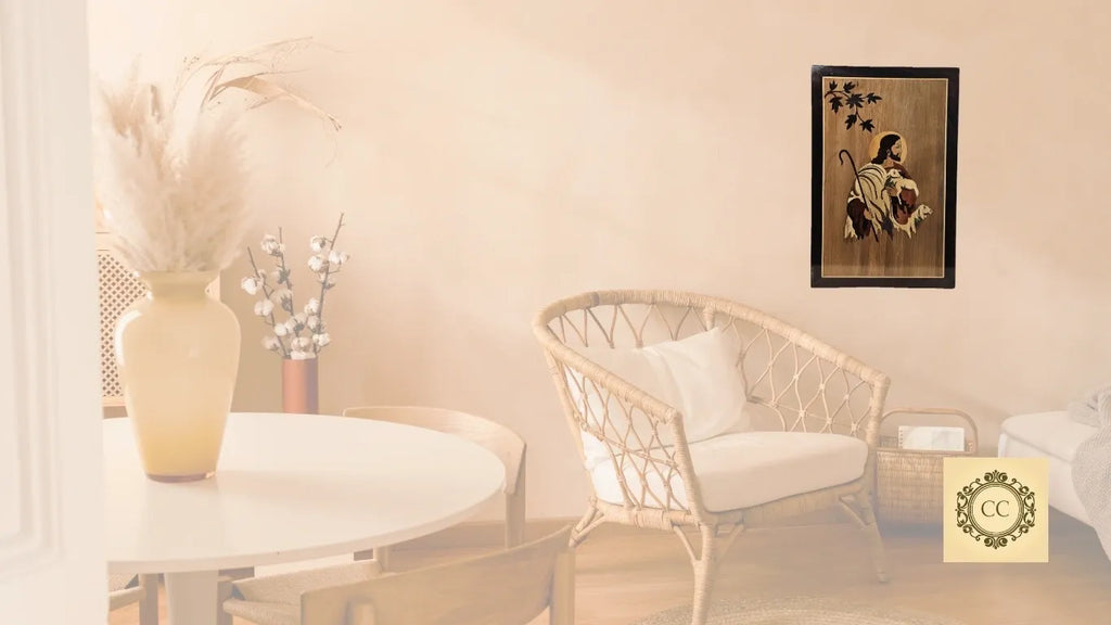 Wall panel with Wooden Art 6