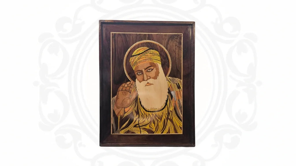 Guru Nanak Dev Ji Wooden Wall Art 1
