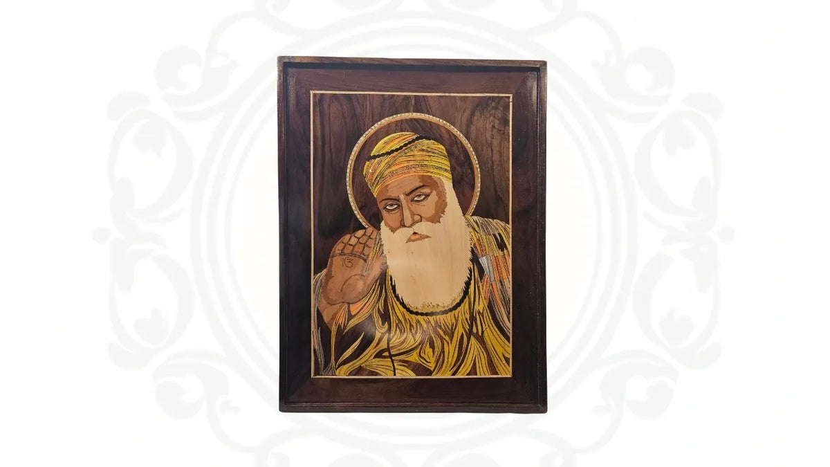 Guru Nanak Dev Ji Wooden Wall Art 1