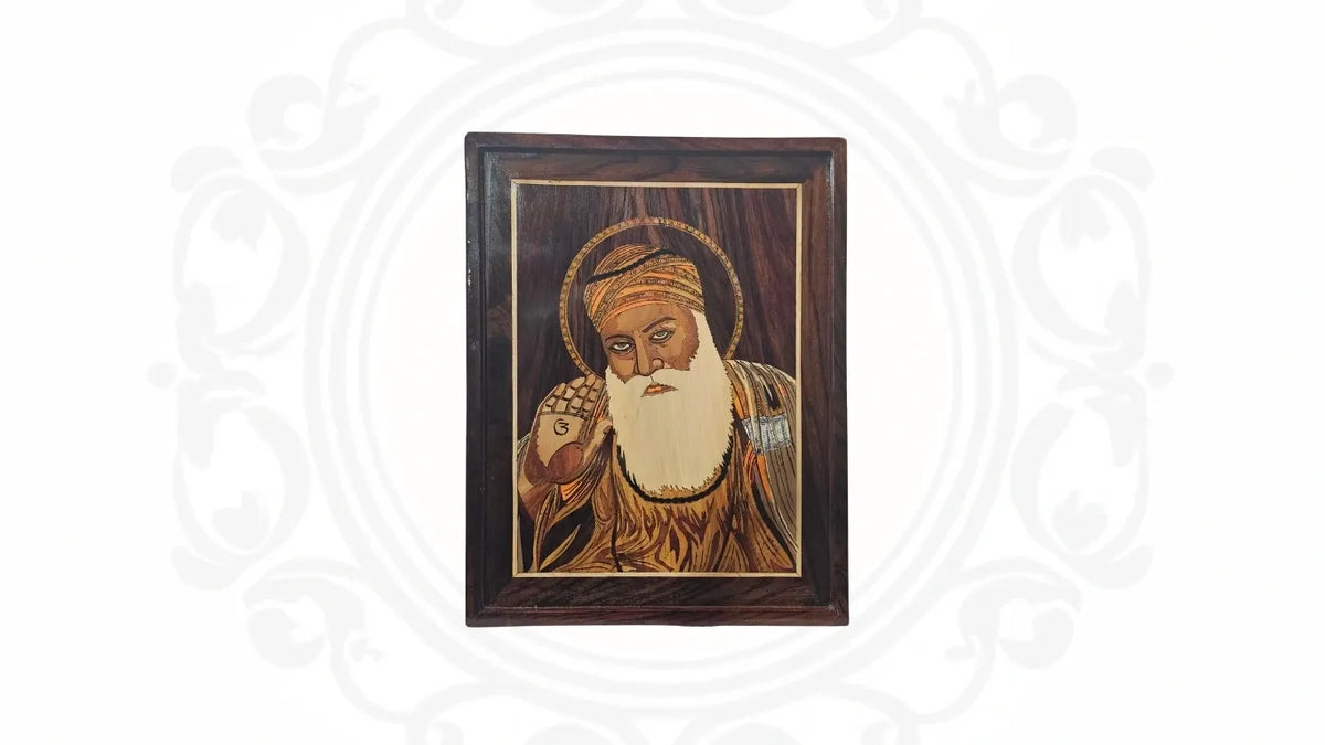 Guru Nanak Dev Ji Wooden Wall Art 2