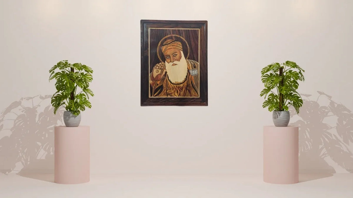 Guru Nanak Dev Ji Wooden Wall Art 2