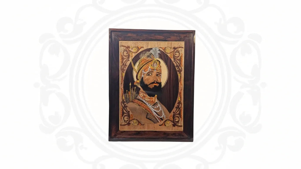 Guru Gobind Singh Ji Wooden Wall Art 1