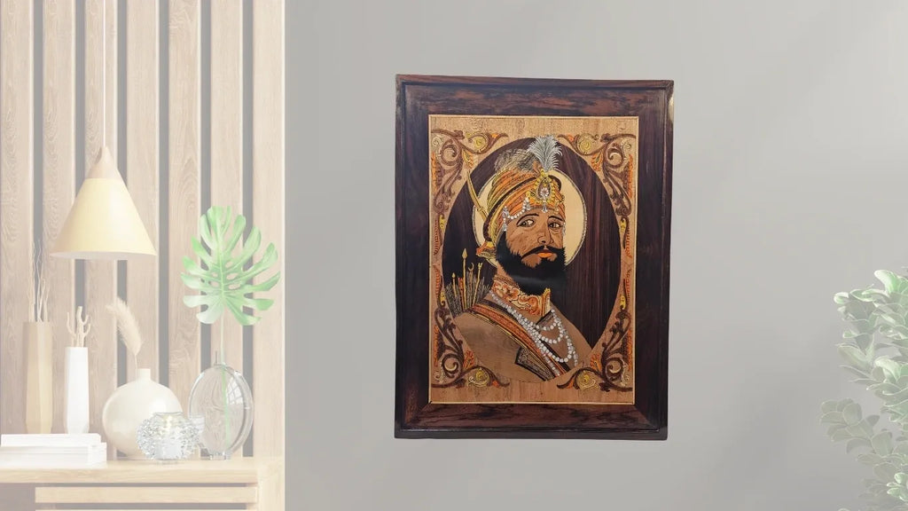Guru Gobind Singh Ji Wooden Wall Art 1