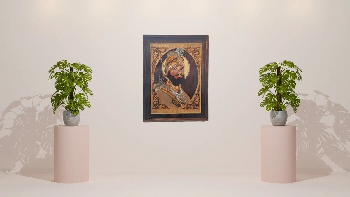 Guru Gobind Singh Ji Wooden Wall Art 2