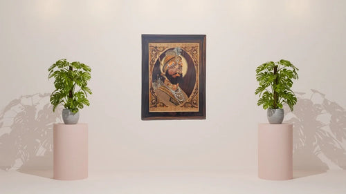 Guru Gobind Singh Ji Wooden Wall Art 2