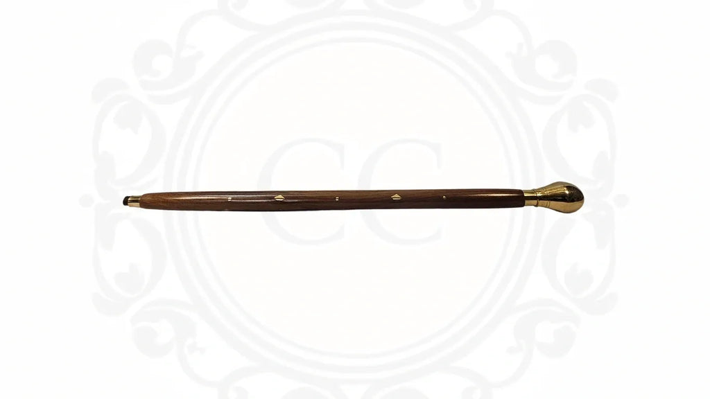 Wooden Brass Inlaid Wooden Rule Stick