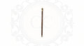 Wooden Brass Inlaid Wooden Rule Stick