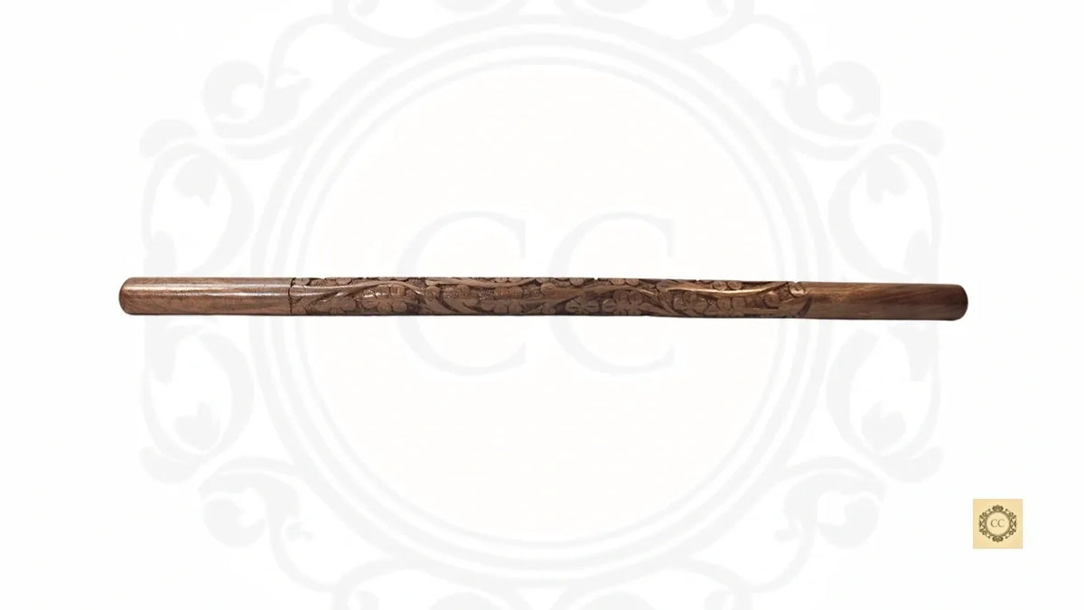 Wooden Hand Carved Rule Stick
